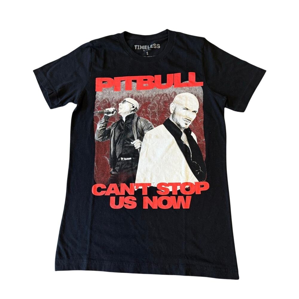 PIT BULL Timeless Can't Stop Us Now 2022 Concert Tour Tee T-Shirt Top S